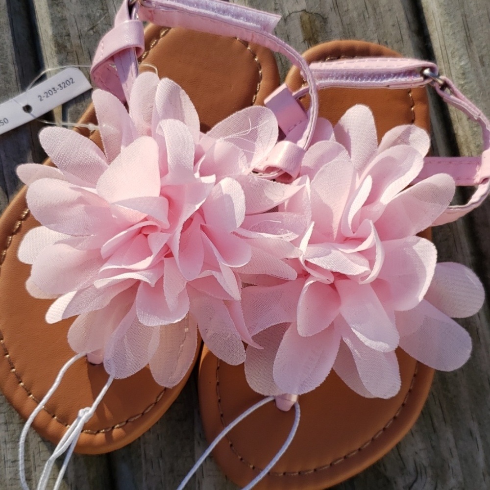 Pink Flower Sandals NEW